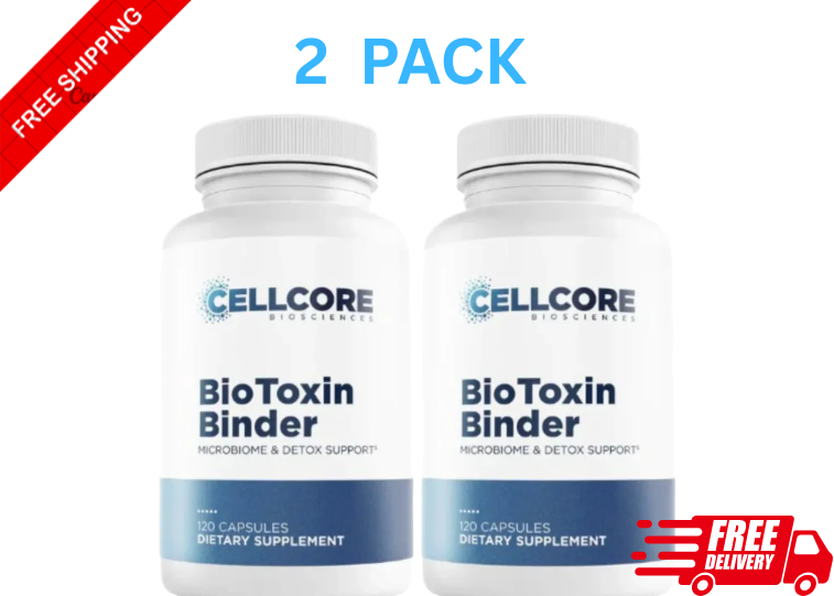 2 Pack Cellcore Bio Toxin Gut Health &amp; Detox Support Supplement | 120 Capsules