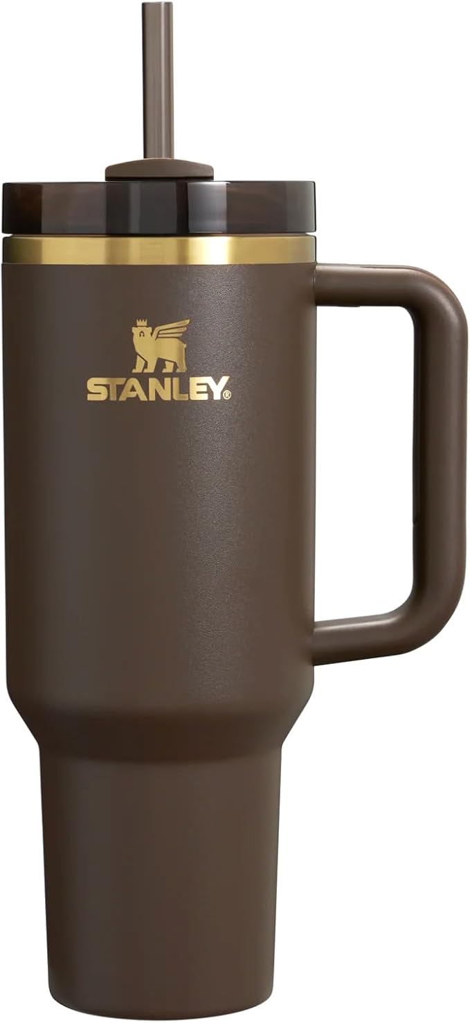 Stanley The Chocolate Gold Exclusive Quencher H2.0 Flowstate Tumbler | 40 oz Limited Edition, Brown,