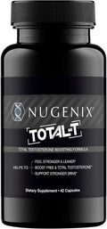 Nugenix Total-T, Free and Total Testosterone Booster for Men, 42 Count