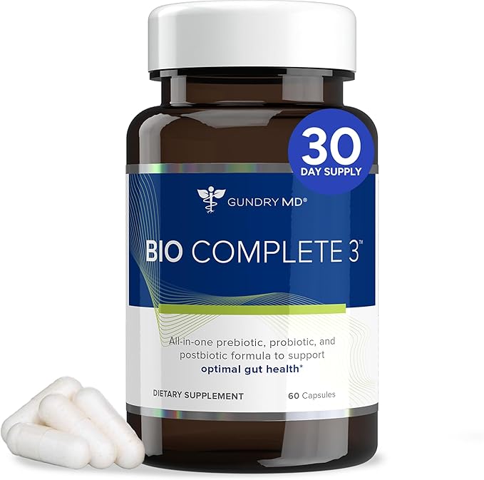 Gundry MD Bio Complete 3, 3-in-1 Probiotics, Pre & Postbiotics, 90 Servings