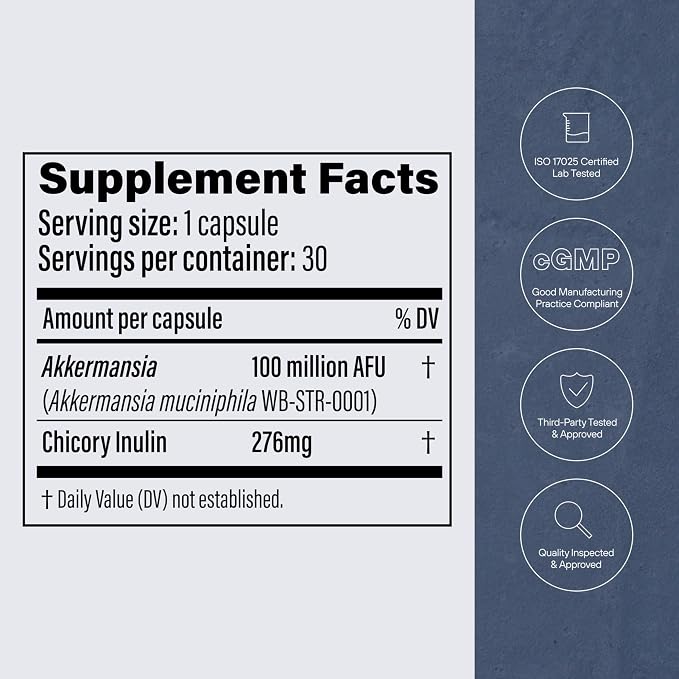 Pendulum Akkermansia Muciniphila Probiotic + Fiber – Digestive & Weight Support