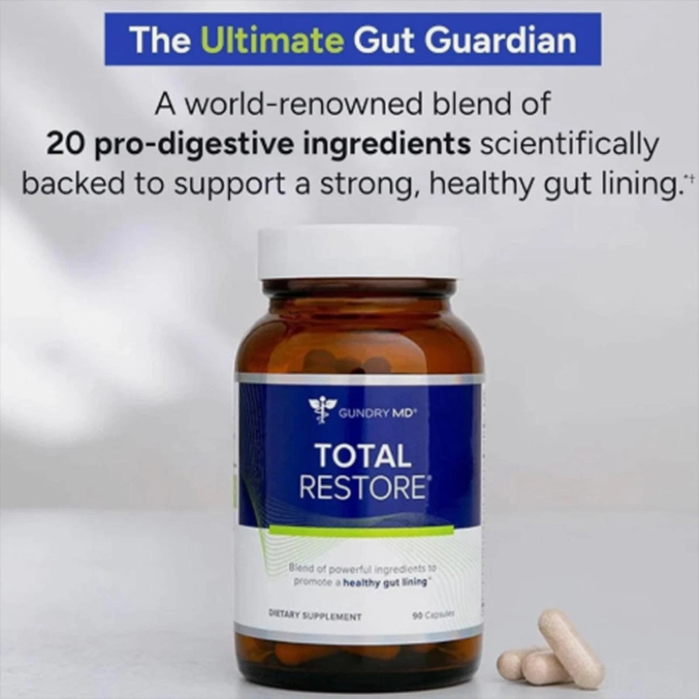 Gundry MD Total Restore Gut Health and Gut Lining Support Supplement (90 Caps
