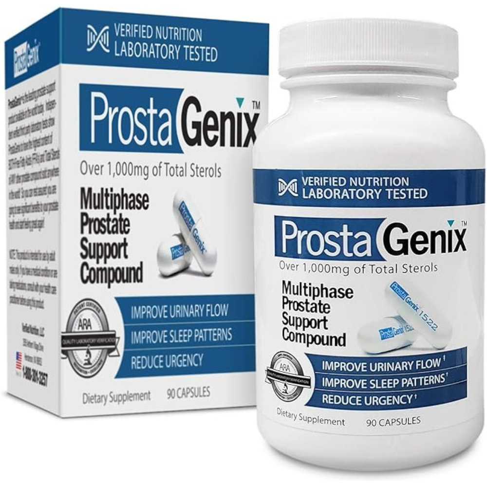 ProstaGenix Multiphase Prostate Supplement - Over 1 Million Sold - End Nighttime Bathroom Trips, Urgency, & More. 90 Capsules