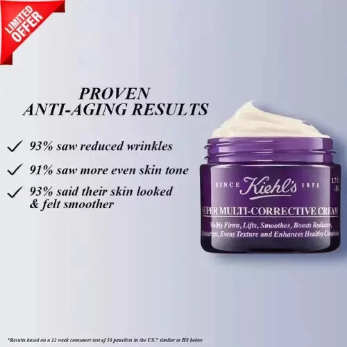 Kiehl's Super Multi-Corrective Anti-Aging Face & Neck Cream 2.5 fl oz 75 mL