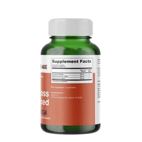 High-Potency Sea Moss Superfood Supplement – 1250mg Vegan Formula – 60 Capsules