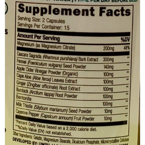 Umzu ZUPOO Colon Cleanse & Gut Support w Bentonite (easy 7 day protocol)