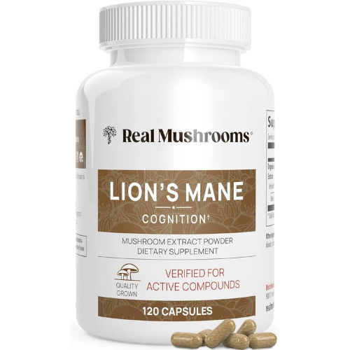 Lion’s Mane Mushroom Cognitive Support Supplement – Brain & Focus Formula – 120 Capsules