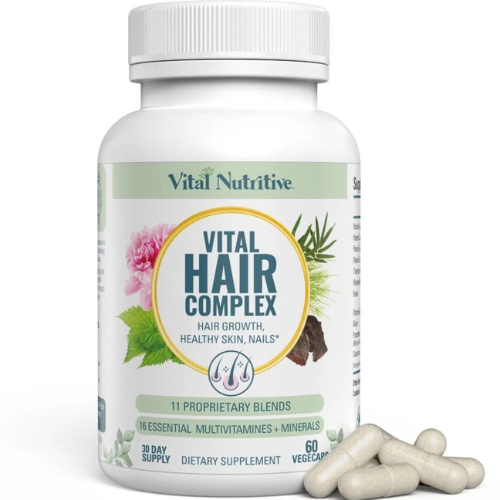 Hair Growth Support Supplement for Women – Biotin & Vitamin B Complex Formula – Hair Wellness Capsules