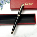 Cartier Black Gold Composite Executive Rollerball Pen Rare AD VIP Gift