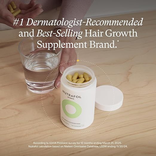 Nutrafol Women Hair Growth Supplements, Ages 18-44, 1-Month Bottle