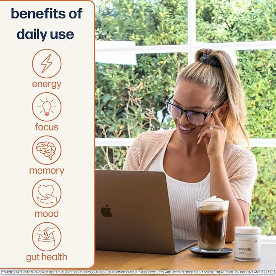 Elevate Premium Nootropic – Focus, Memory & Energy Support, 56 Pills