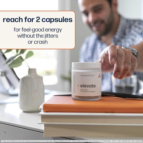Elevate Premium Nootropic – Focus, Memory & Energy Support, 56 Pills