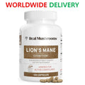 Real Mushrooms Organic Lions Mane Mushroom Capsules - 120 Count