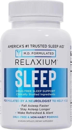 Relaxium Sleep Natural Dietary Supplement for Better Sleep - 60 Capsules