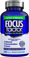 Focus Factor Extra Strength – Brain, Memory & Focus Support, 120 Count