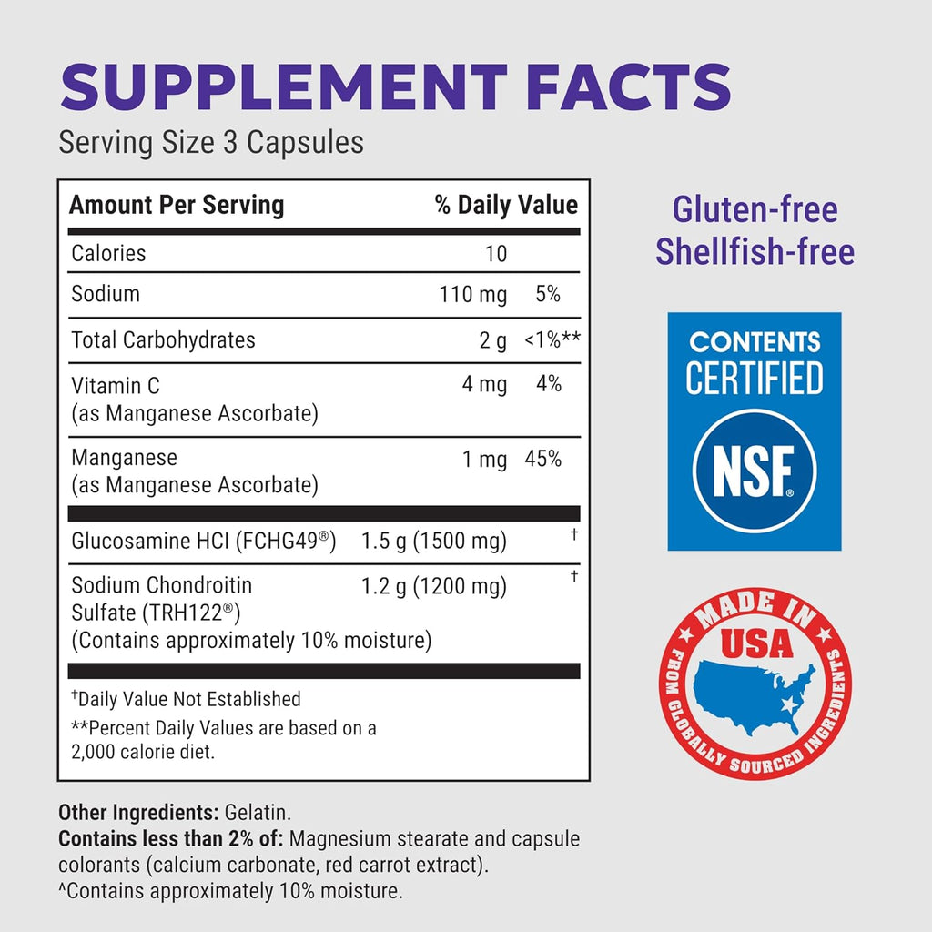Cosamin DS Joint Health Supplement – Glucosamine & Chondroitin Formula | 210 Capsules