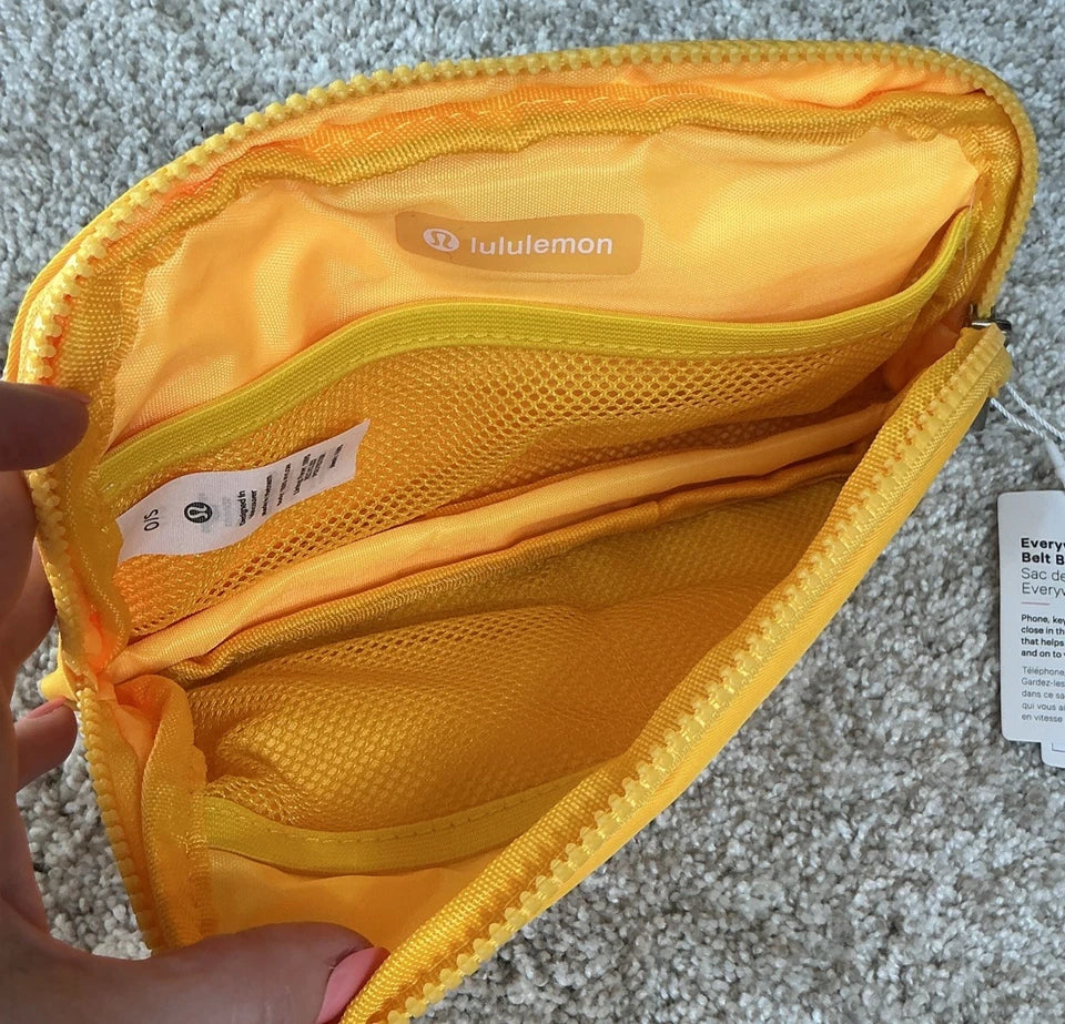 Lululemon Everywhere Belt Bag 1L – Yellow Crossbody Waist Bag for Everyday Use