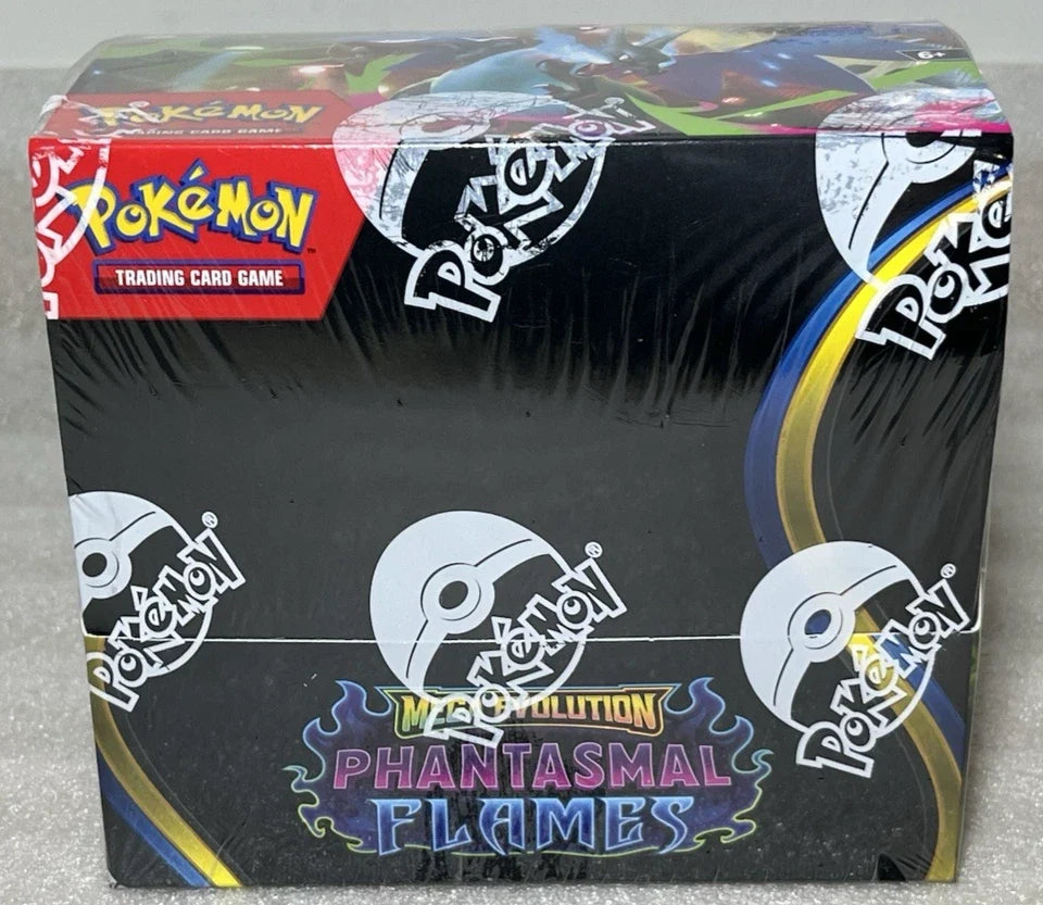 Pokémon TCG Mega Evolution Phantasmal Flames Booster Box – Brand New Factory Sealed