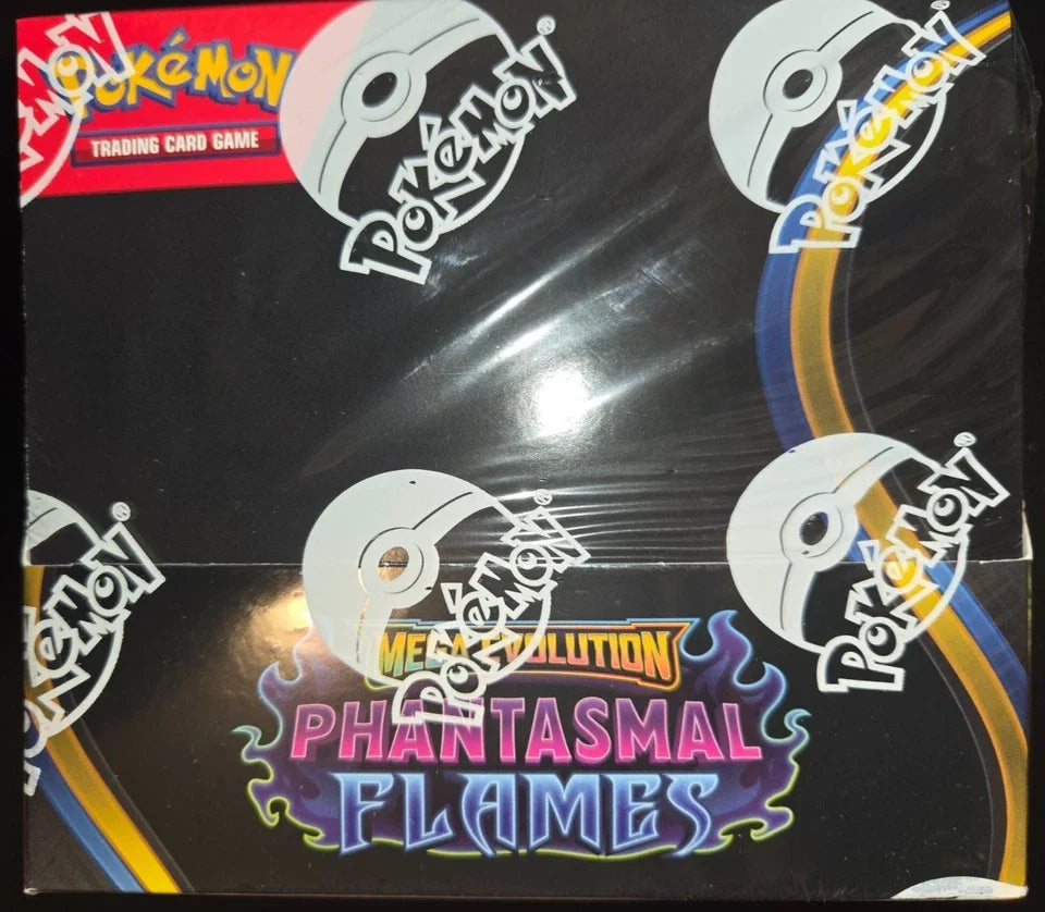 Pokémon TCG Mega Evolution Phantasmal Flames Booster Box – Brand New Factory Sealed