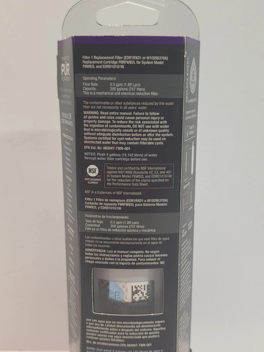 EveryDrop Filter #1 Refrigerator Ice and Water Filter Replacement