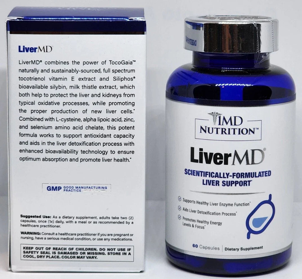 Liver Wellness & Detox Support Capsules – Daily Herbal Formula – 60 Count – Factory Sealed
