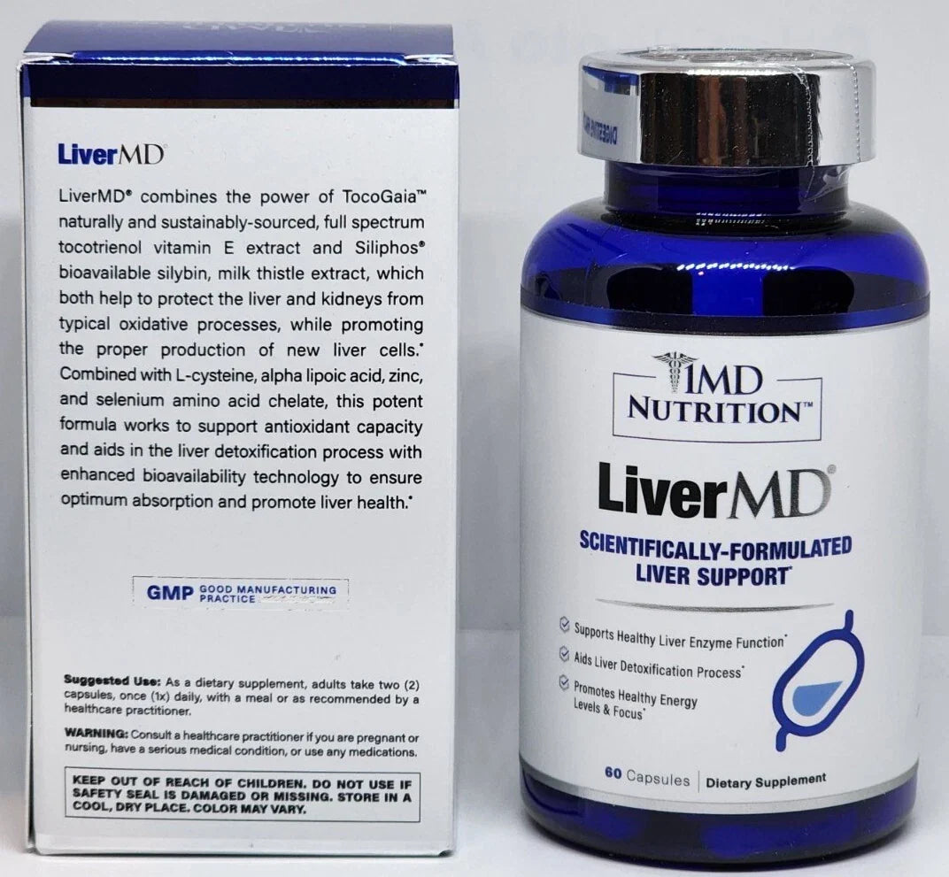 Liver Wellness & Detox Support Capsules – Daily Herbal Formula – 60 Count – Factory Sealed