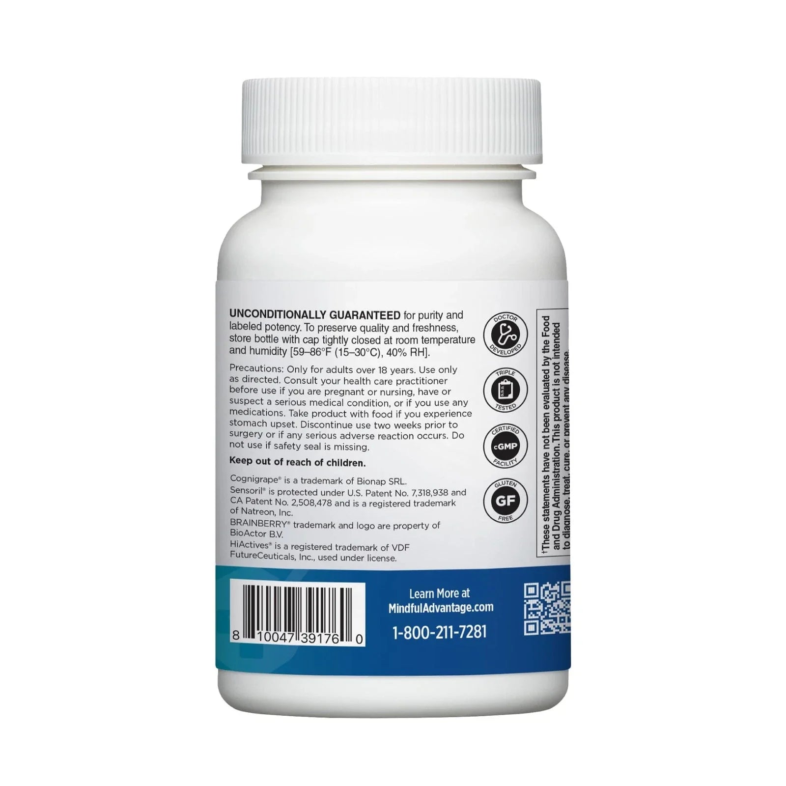 Mindful Advantage Brain Supplements for Memory and Focus