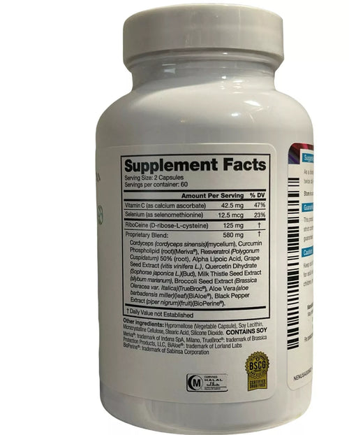 Cellgevity, Riboceine Technology, 120 Capsules, 30-Day Supply