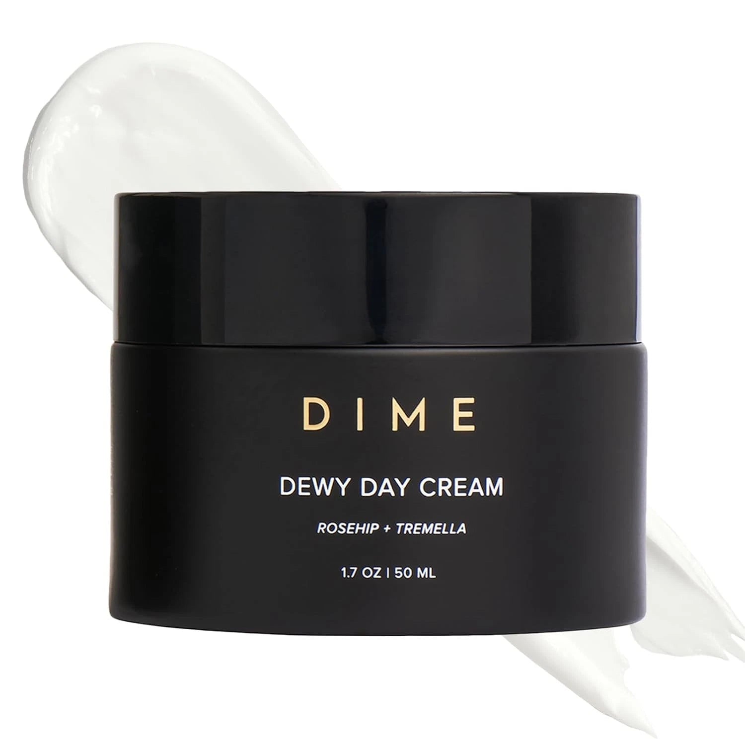 DIME Beauty Dewy Day Cream, Morning Face Moisturizer with Rosehip Oil and Tremel