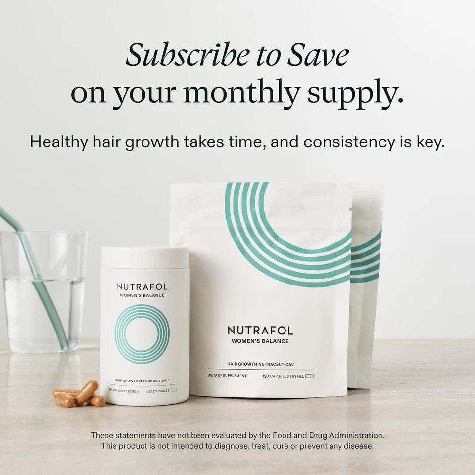Nutrafol Women's Balance Hair Growth Supplements, Ages 45 and Up
