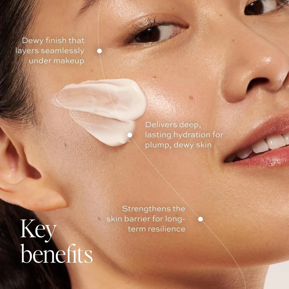 DIME Beauty Dewy Day Cream, Morning Face Moisturizer with Rosehip Oil and Tremel